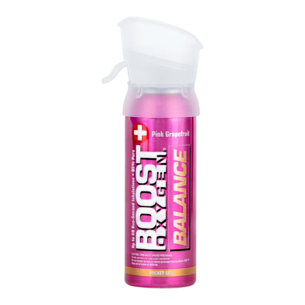 Boost Oxygen All New Supplemental Oxygen to Go, Recovery and Altitude Pink Grapefruit, 6 Oz
